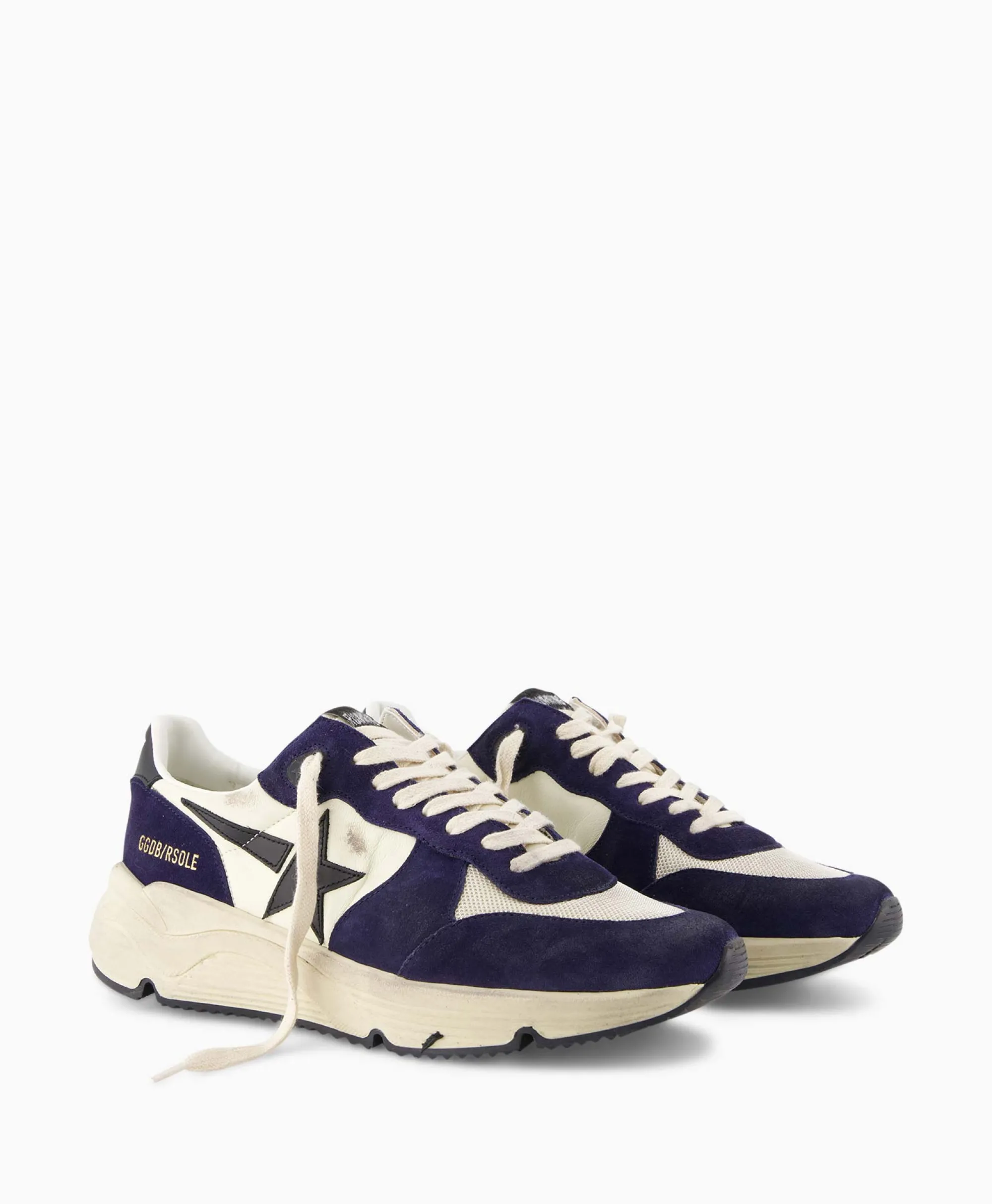 Golden Goose Sneaker Running Sole Nappa Upper Leather Star Andzwart*Heren Sneakers