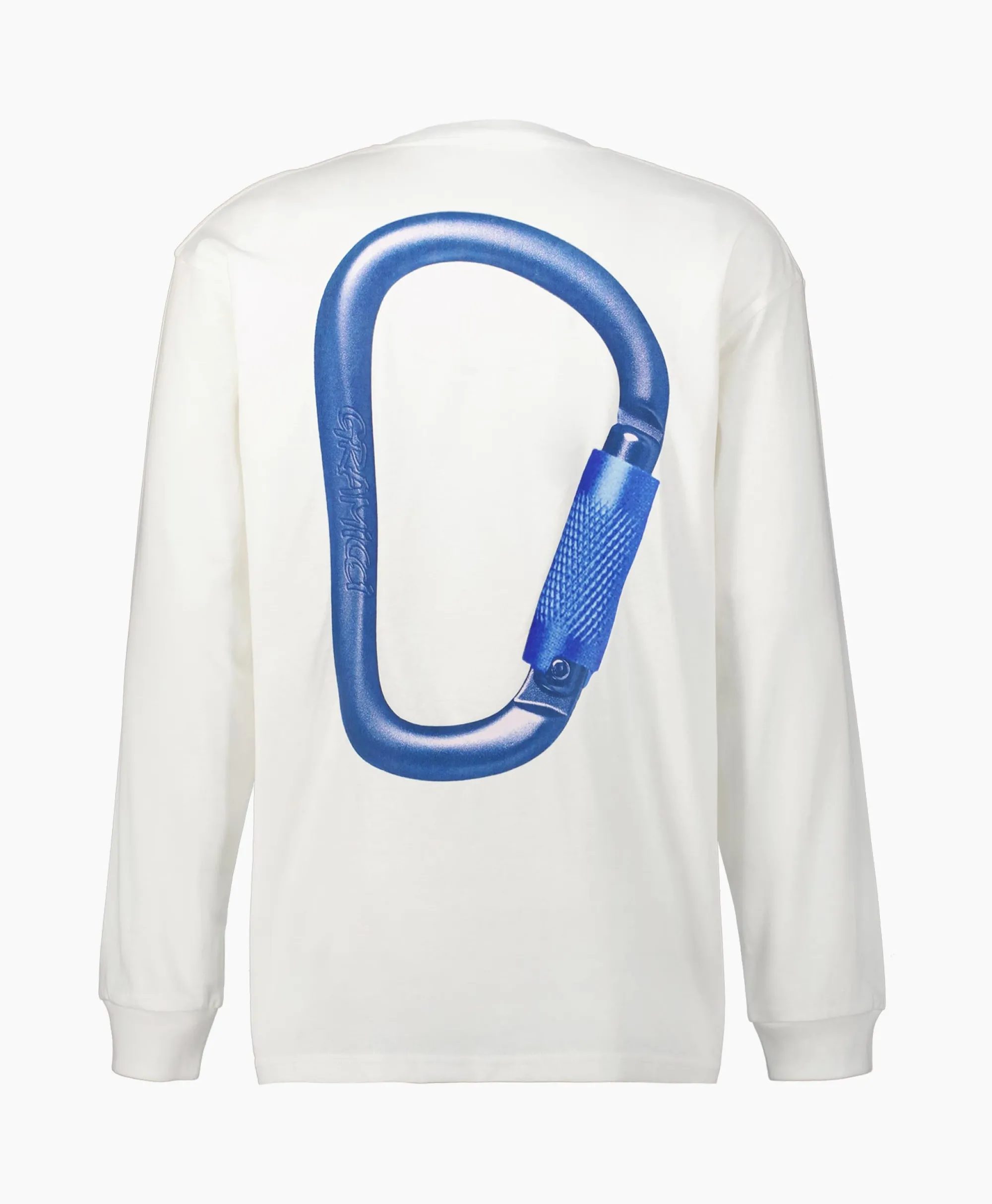 Gramicci T-Shirt Carabiner L/S Wit*Heren T-Shirts