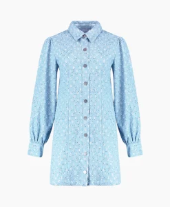 Harper & Yve Harper & Yve Mini Jurk Flo-Dr Licht Blauw*Dames Jurken