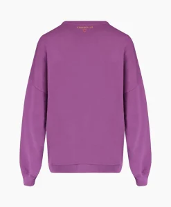 Harper & Yve Harper & Yve Pullover Logo-Sw Paars*Dames Truien