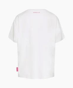 Harper & Yve Harper & Yve T-Shirt Korte Mouw Smiley-Ss Off White*Dames T-Shirts & Tops