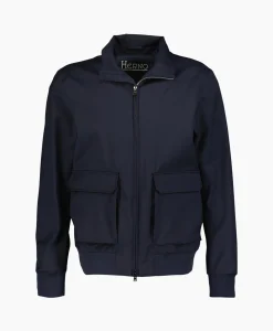 Herno Jack Woven Jacket Blauw*Heren Jassen