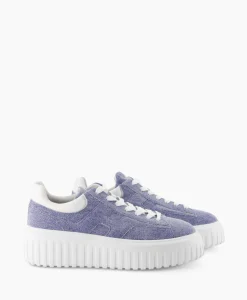 Hogan Sneaker H-Stripes Blauw*Dames Sneakers