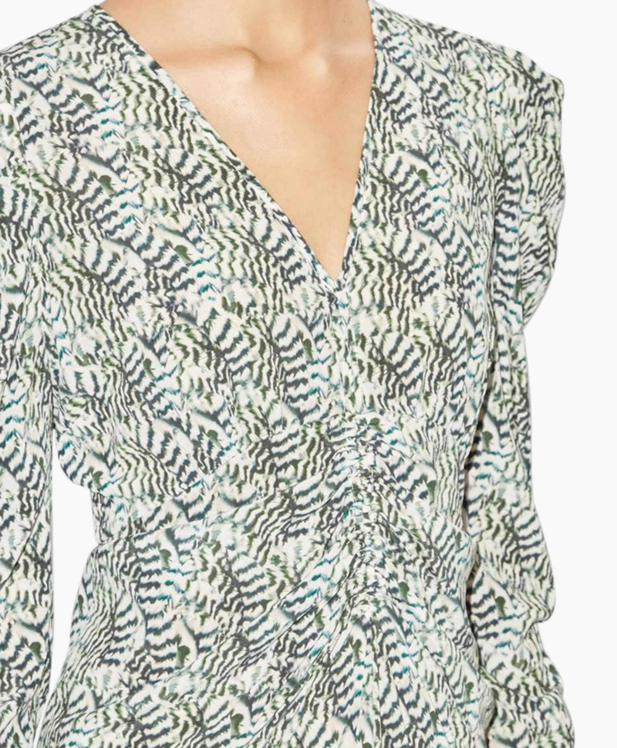 Isabel Marant Midi Jurk Albini-Ga Ecru*Dames Bruiloftskleding