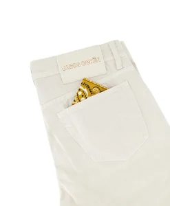 Jacob Cohen Broek Bard Off White*Heren Broeken