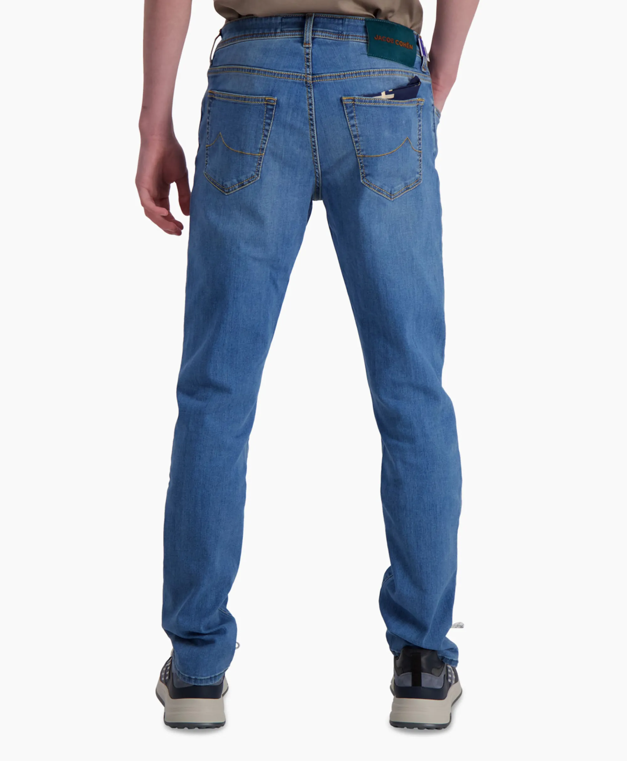 Jacob Cohen Jeans 5 Pkt Slim Fit Bard Midden Blauw*Heren Broeken