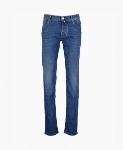 Jacob Cohen Jeans 5 Pkt Super Slim Fit Nick Blauw*Heren Broeken