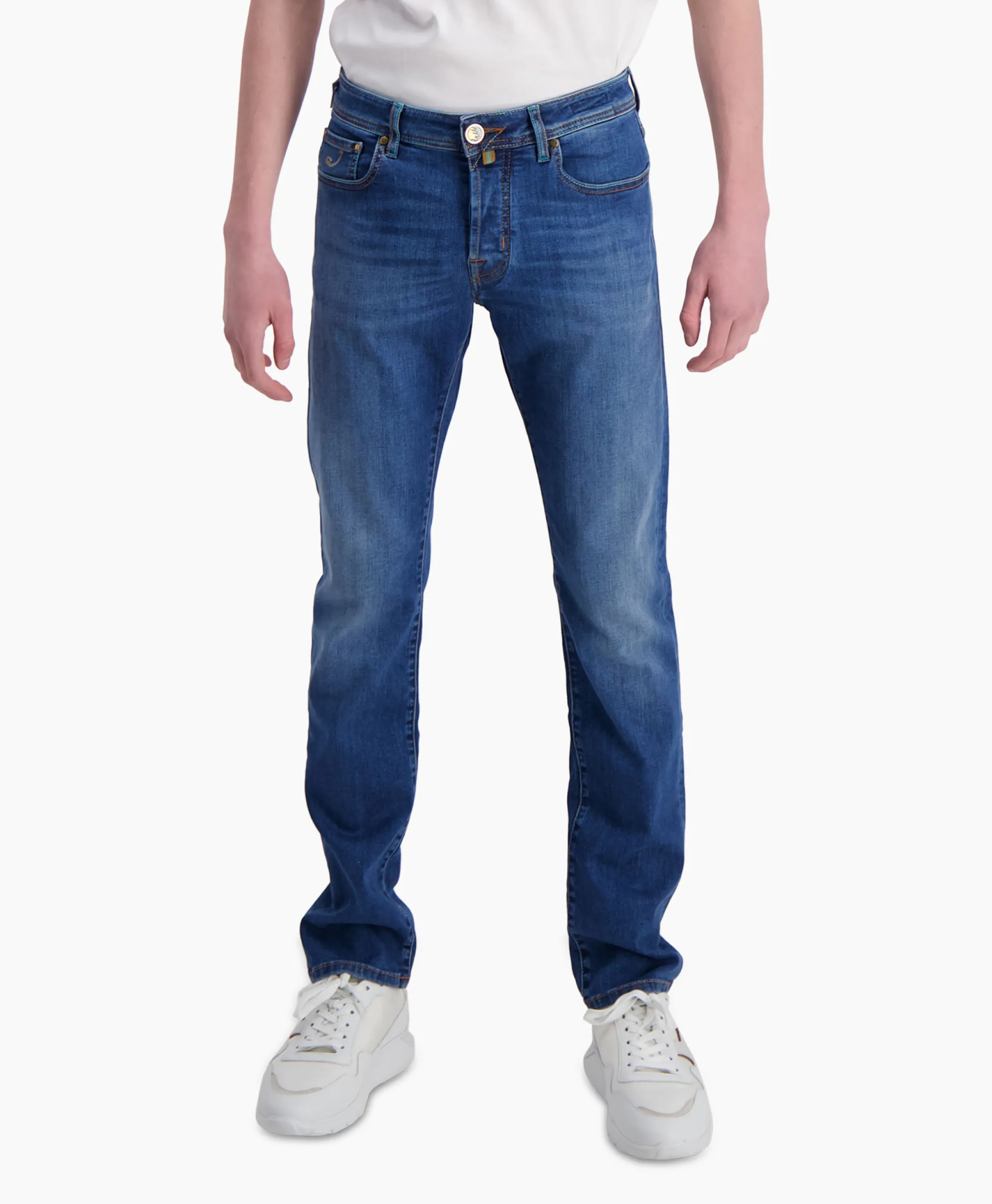 Jacob Cohen Jeans Slim Fit Bard Blauw*Heren Broeken