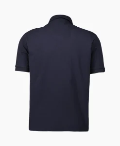 Jacob Cohen Polo M/C Dettagli Con Popeline Donker Blauw*Heren Polo's