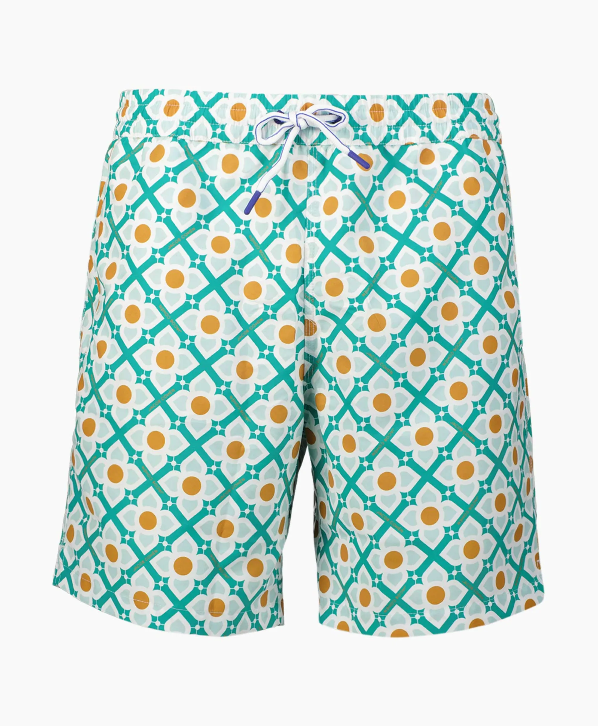 Jacob Cohen Zwembroek Maiolica Print Groen*Heren Zwembroeken