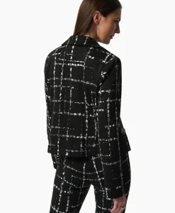 Joseph Ribkoff Jasje 233218 Zwart Dessin*Dames Blazers