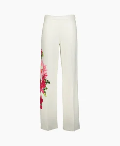 Joseph Ribkoff Pantalon Wijde Pijpen Off White*Dames Broeken