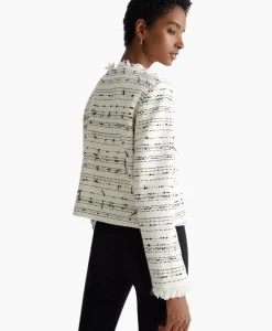 Liu Jo Blazer Giacca Senza Collo Sfrangiata Wit*Dames Blazers