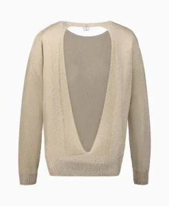 Liu Jo Pullover Maglia Chiusa M/L Goud*Dames Truien