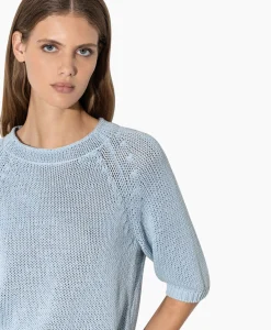 Luisa Cerano Gebreide Trui 198405/5894-0 Licht Blauw*Dames Truien