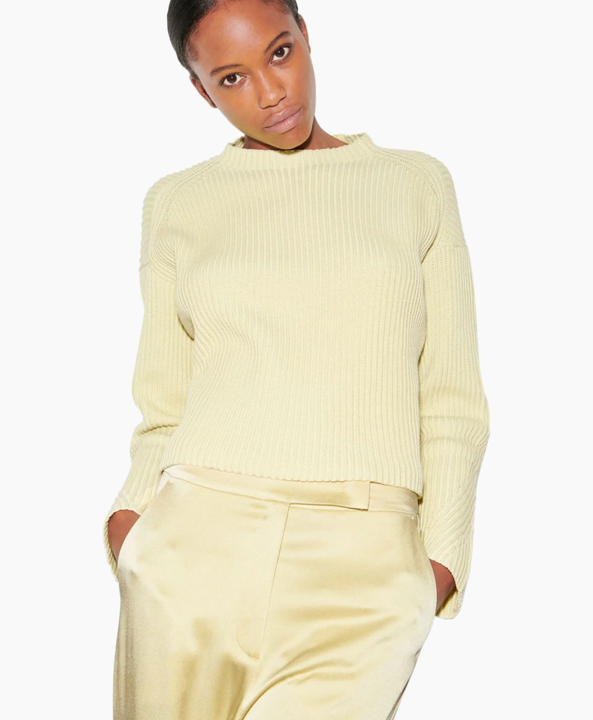 Luisa Cerano Gebreide Trui 198399/5908-0 Geel*Dames Truien