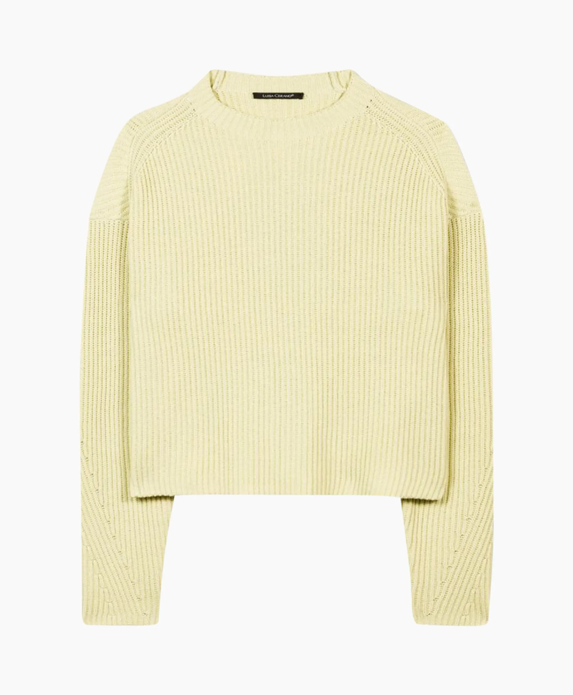 Luisa Cerano Gebreide Trui 198399/5908-0 Geel*Dames Truien