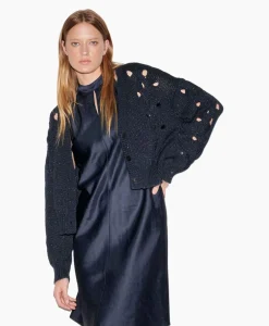 Luisa Cerano Vest 498220/5894-0 Donker Blauw*Dames Vesten