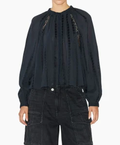Marant Étoile Marant Etoile Blouse Janelle-Ga Zwart*Dames Blouses