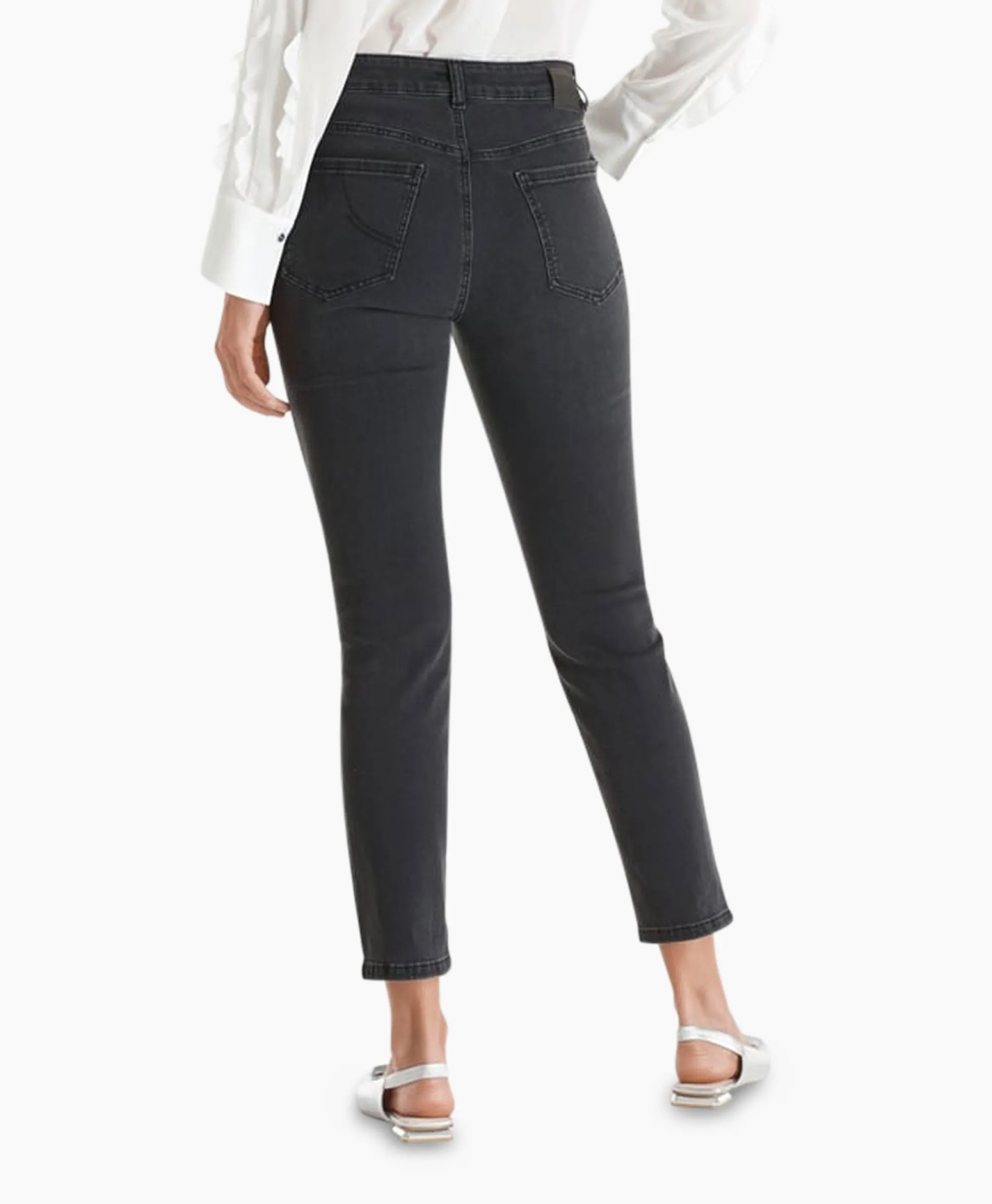 Marc Cain Pants Jeans +P 82.01 D14 Donker Grijs*Dames Broeken