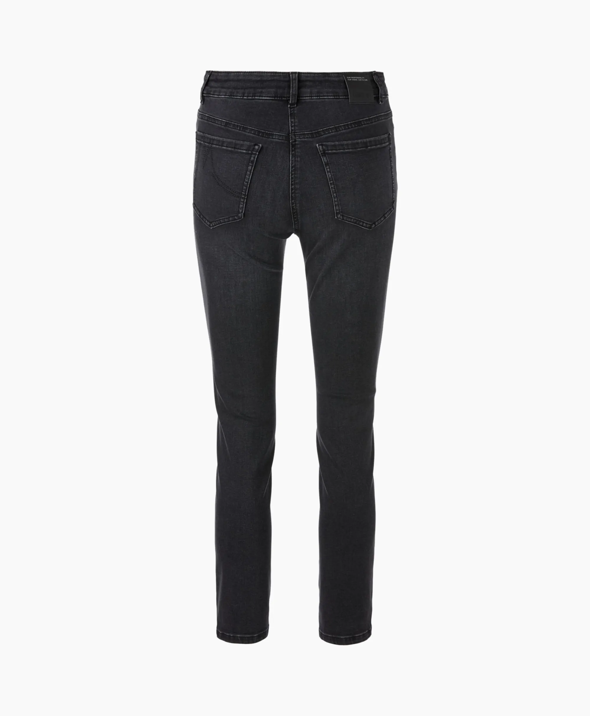 Marc Cain Pants Jeans +P 82.01 D14 Donker Grijs*Dames Broeken