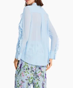 Marccain Collectie Blouse Wc 51.27 W44 Licht Blauw*Dames Blouses