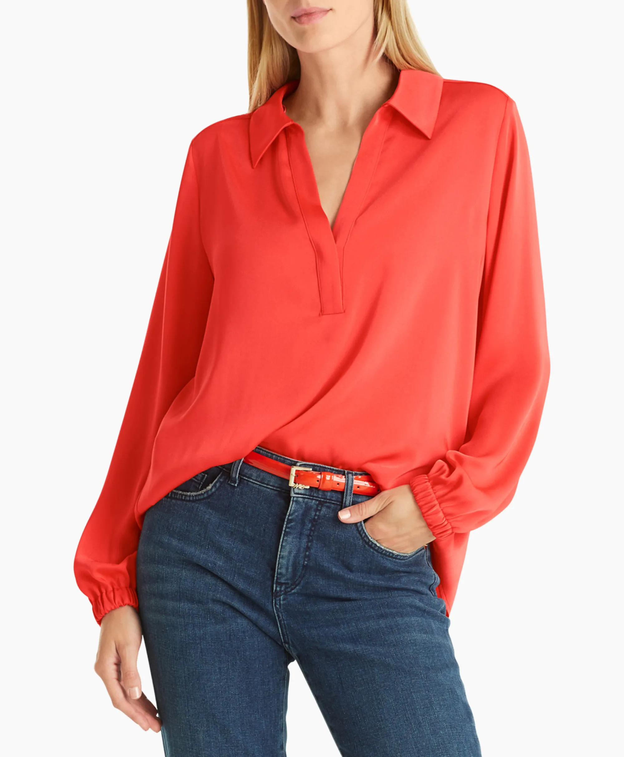 Marccain Collectie Blouse Wc 51.09 W08 Grijs*Dames Blouses