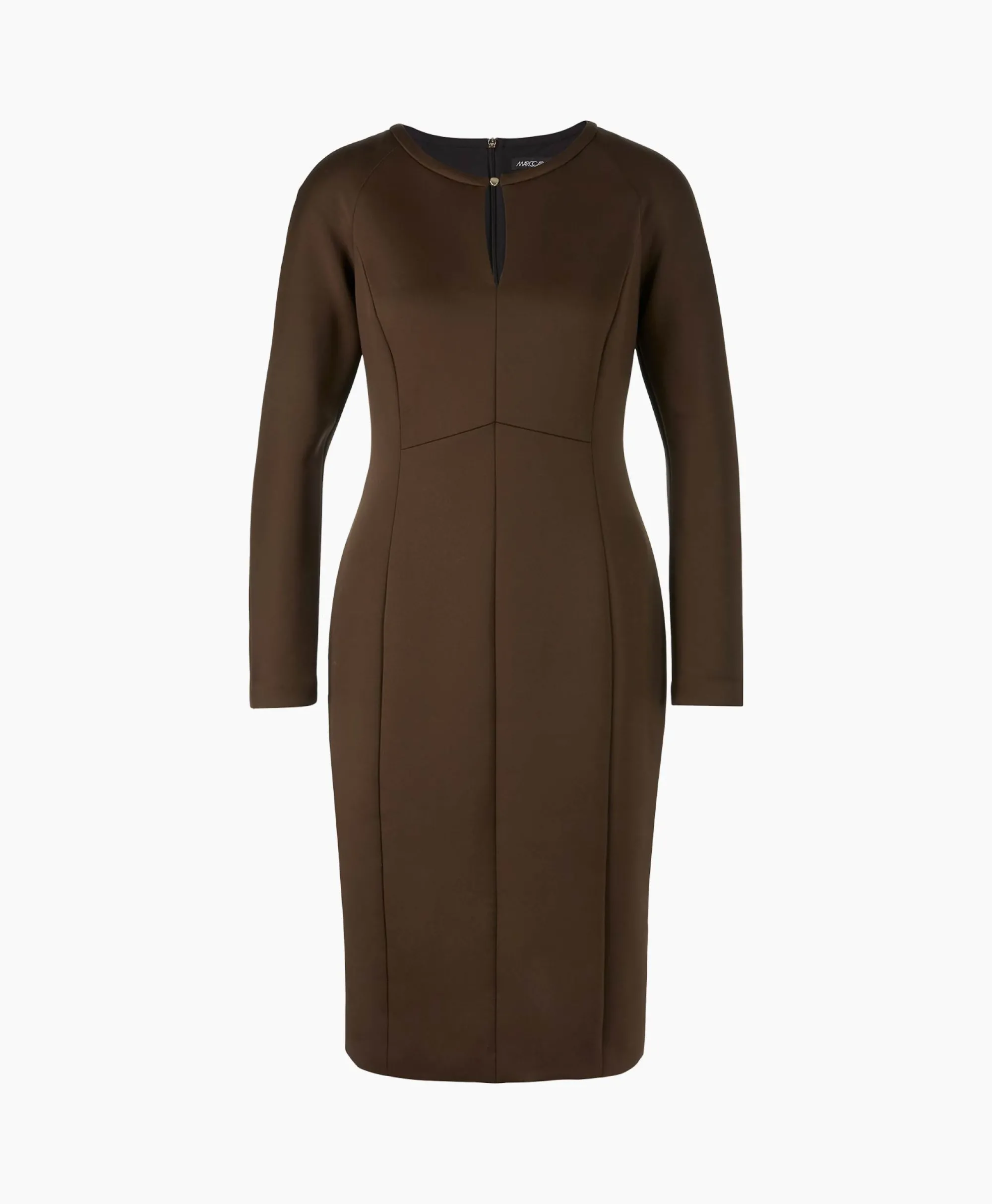 Marccain Collectie Jurk Vc 21.27 J22 Bruin*Dames Bruiloftskleding