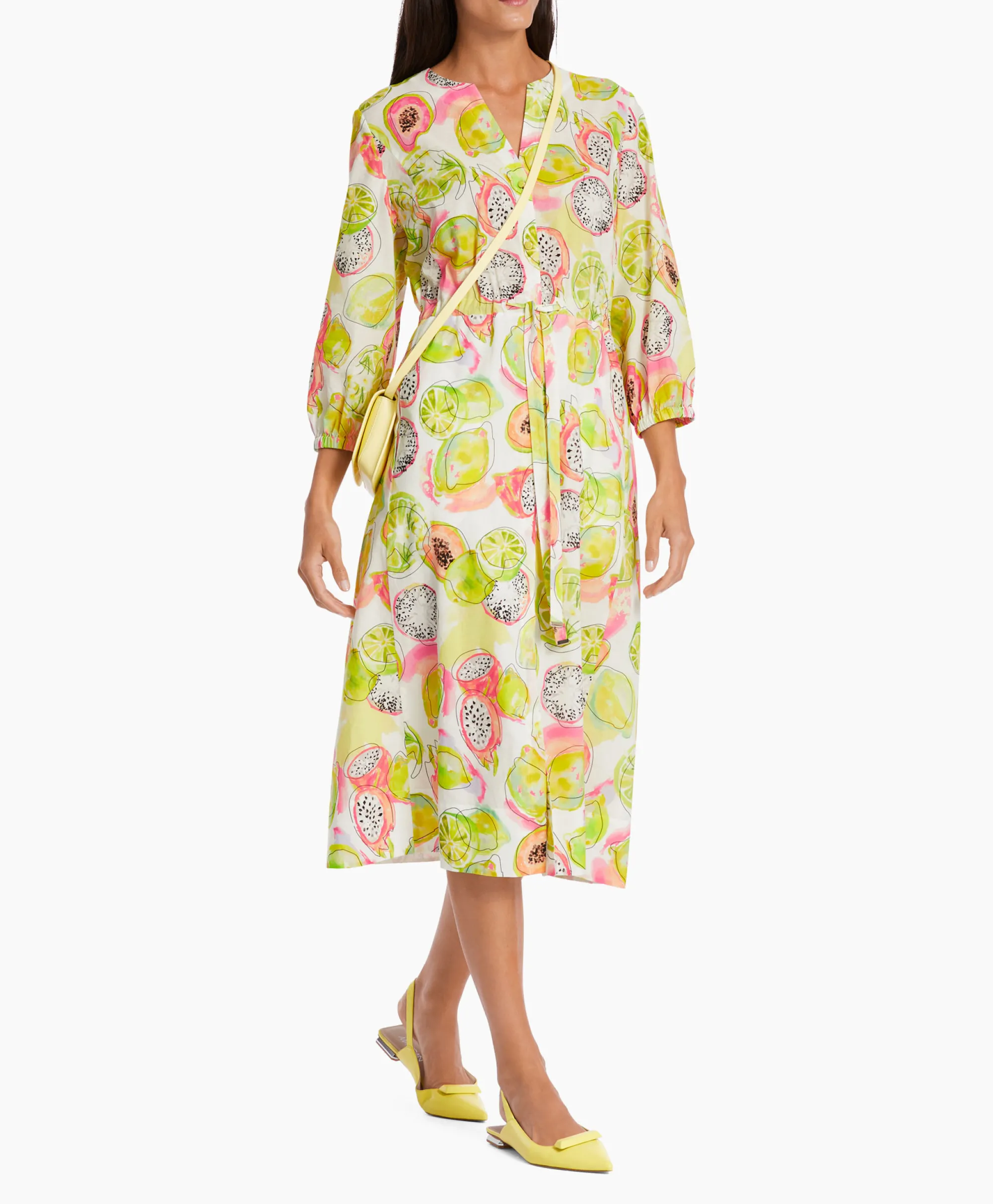 Marccain Collectie Jurk Wc 21.26 W27 Midden Geel*Dames Bruiloftskleding