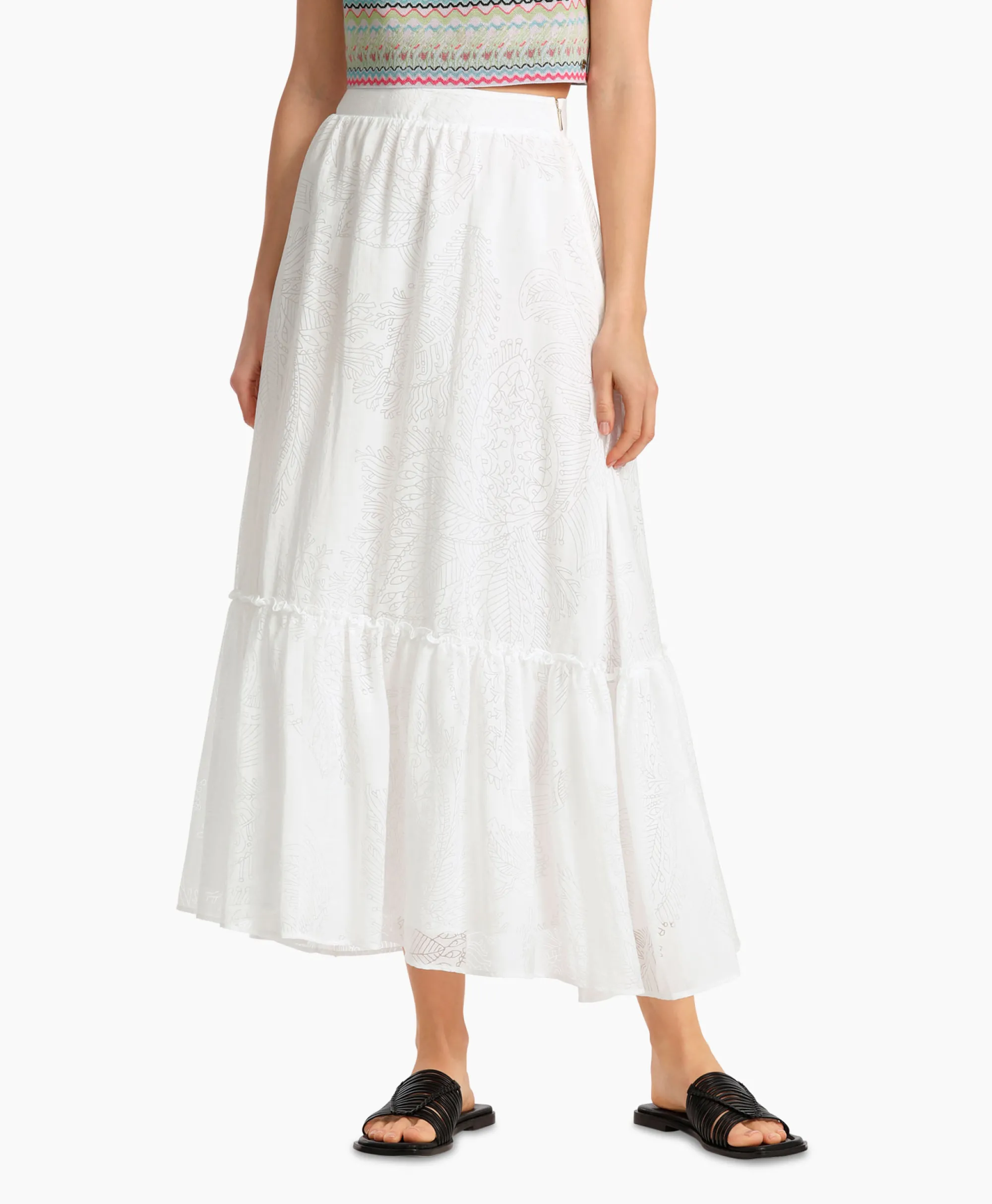 Marccain Collectie Rok Wc 71.25 W77 Wit*Dames Rokken