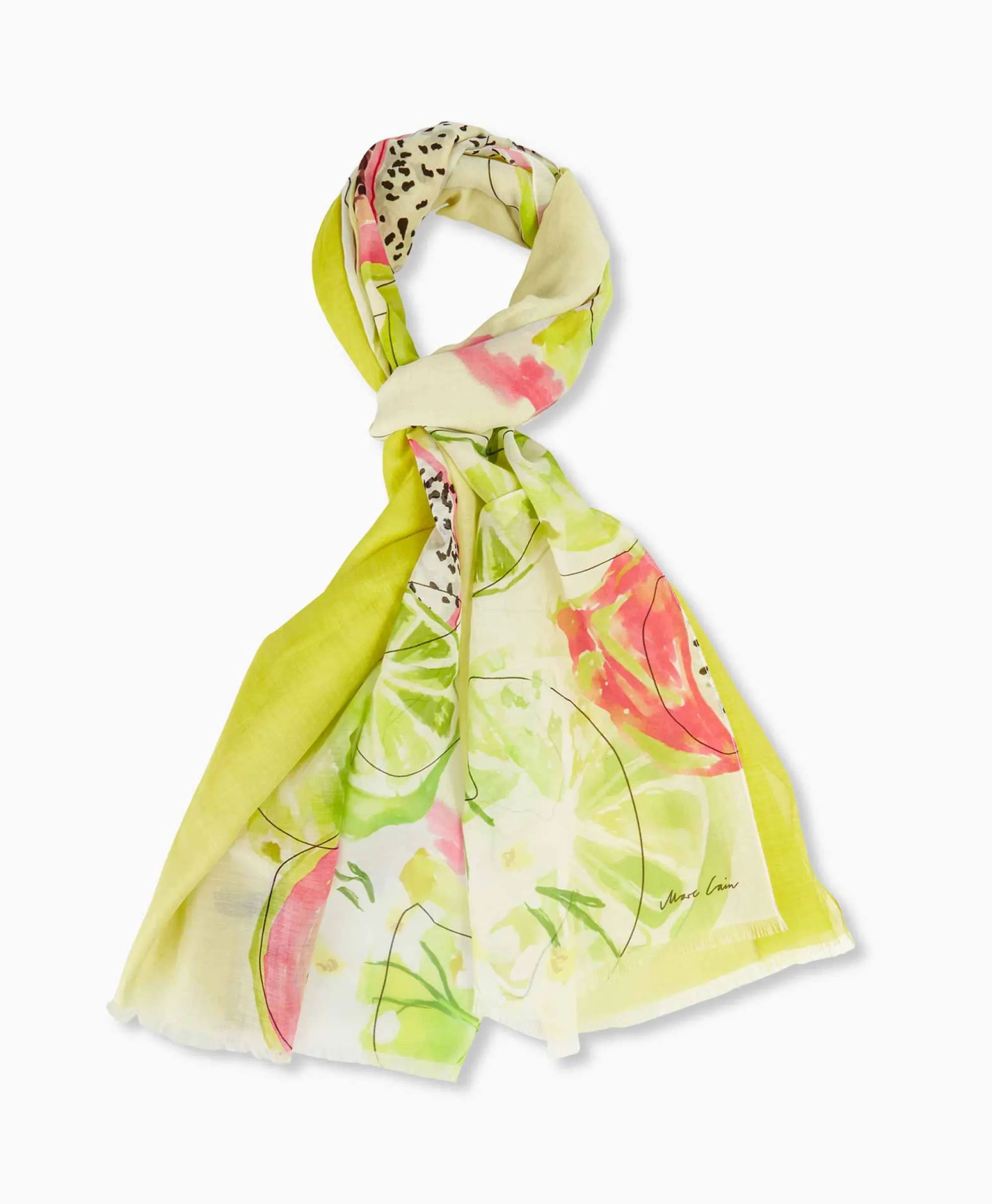 Marccain Collectie Shawl Wc B4.15 Z22 Geel*Dames Sjaals