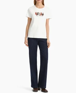 Marccain Collectie T-Shirt Vc 48.32 J66 Off White*Dames T-Shirts & Tops