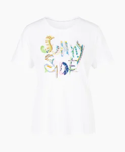 Marccain Collectie T-Shirt Wc 48.32 J73 Wit*Dames T-Shirts & Tops