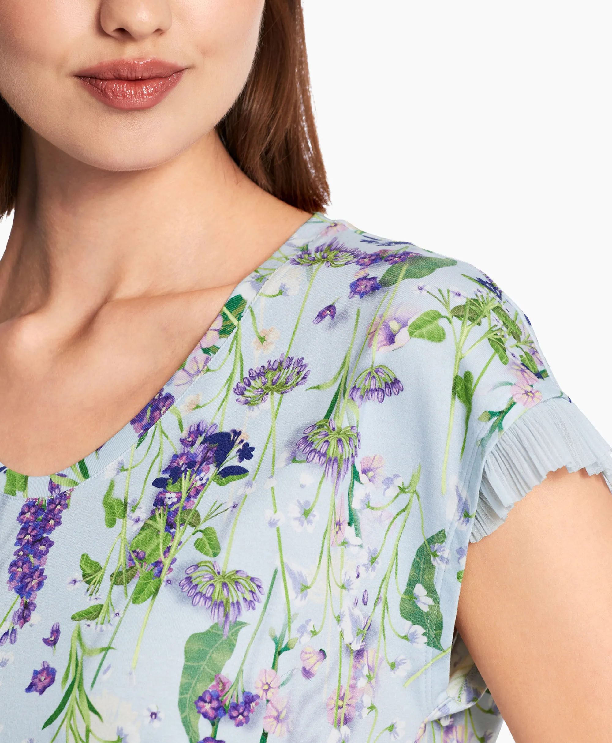 Marccain Collectie T-Shirt Wc 48.23 J19 Licht Blauw*Dames T-Shirts & Tops