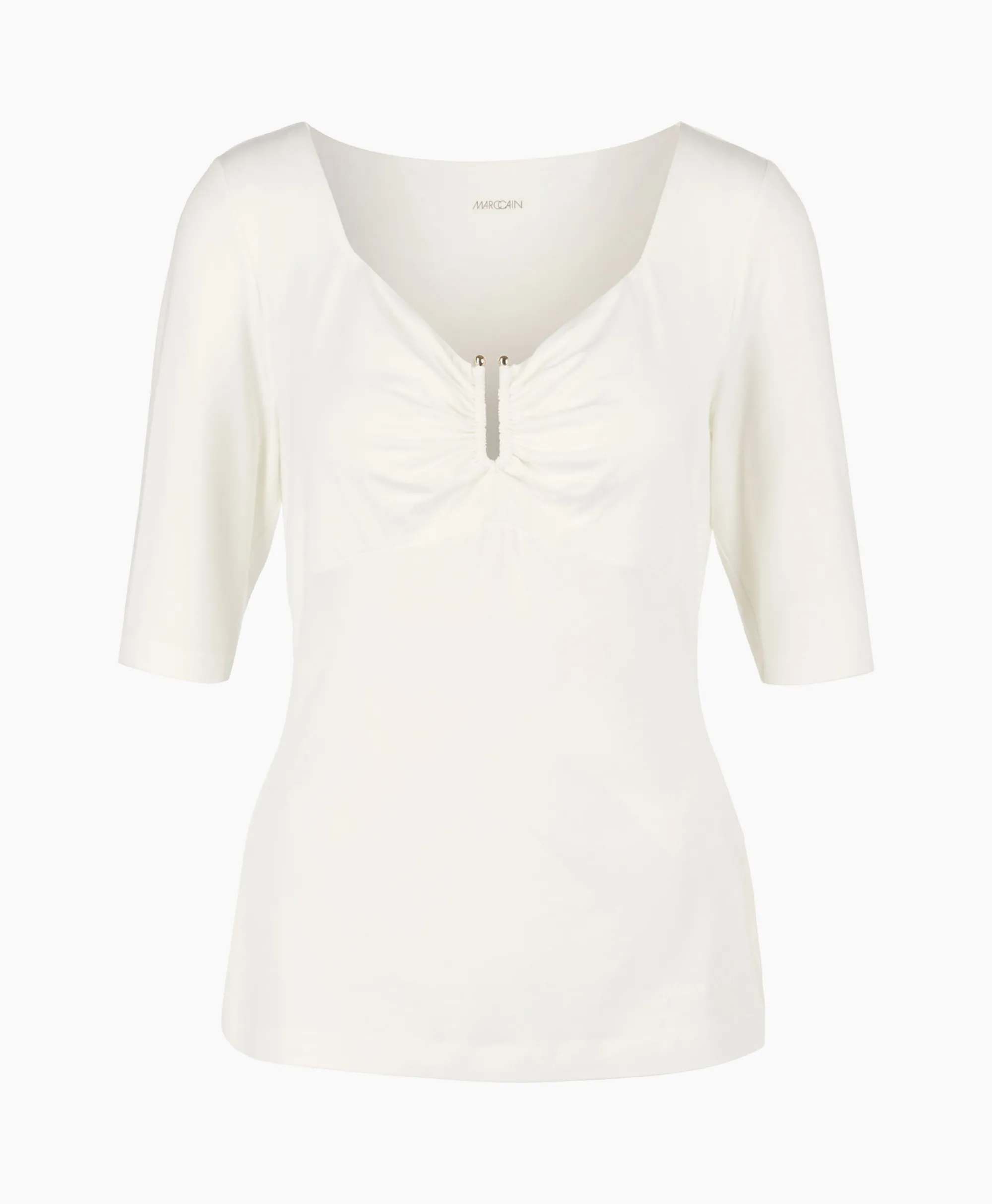 Marccain Collectie T-Shirt Wc 48.57 J33 Off White*Dames T-Shirts & Tops