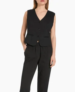 Marccain Collectie Vest Wc 37.02 W47 Zwart*Dames Vesten