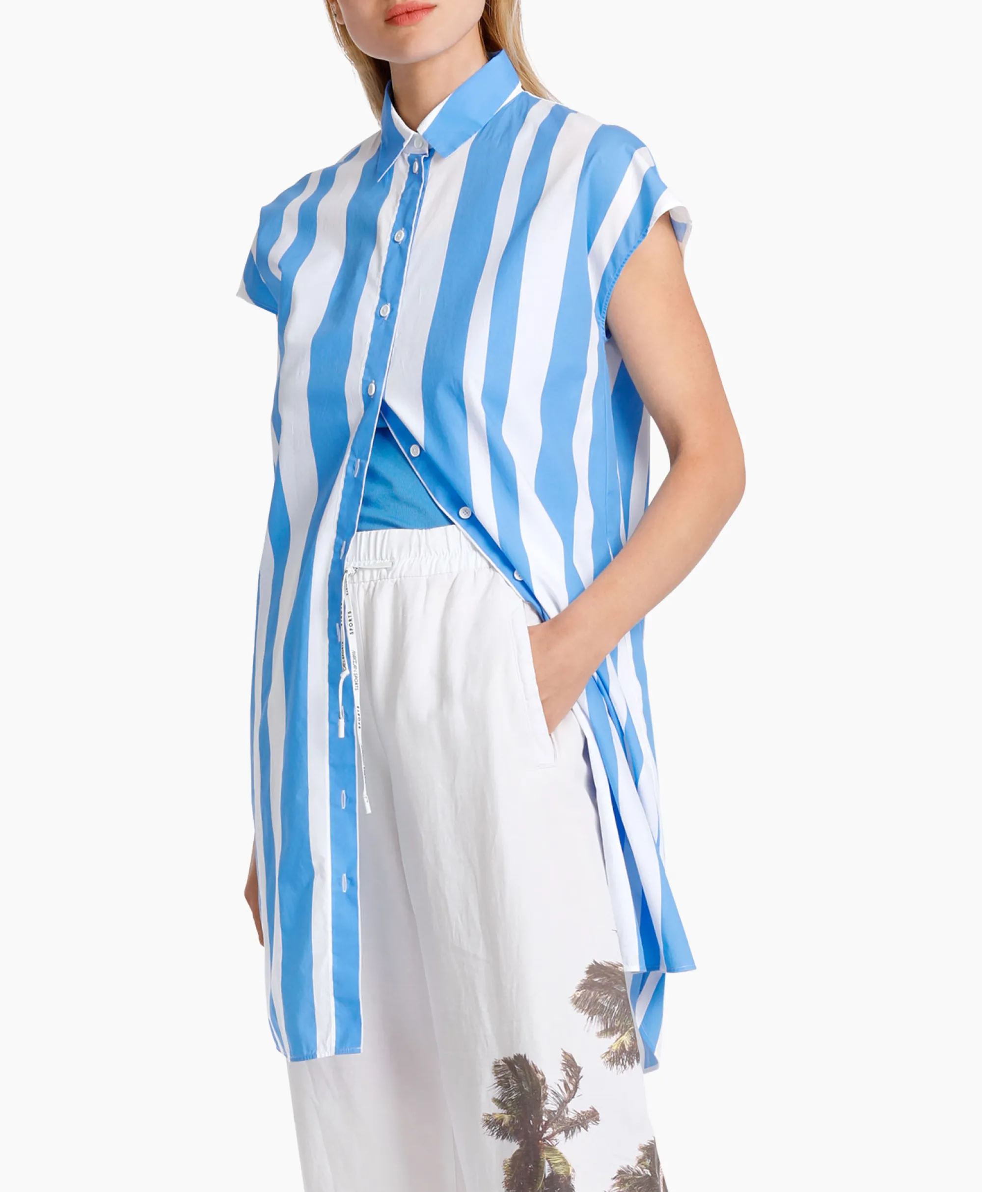 Marccain Sport Jurk Ws 21.53 W84 Donker Blauw*Dames Blouses