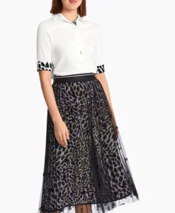 Marccain Sport Polo Ws 53.06 J55 Off White*Dames Polo's