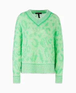 Marccain Sport Pullover Ws 41.03 M01 Groen*Dames Truien