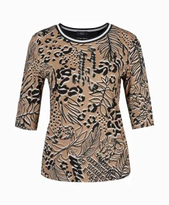 Marccain Sport T-Shirt Ws 48.38 J07 Zand*Dames T-Shirts & Tops