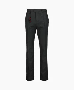 Marco Pescarolo Pantalon Bros Zip 4829 Donkergrijs*Heren Broeken