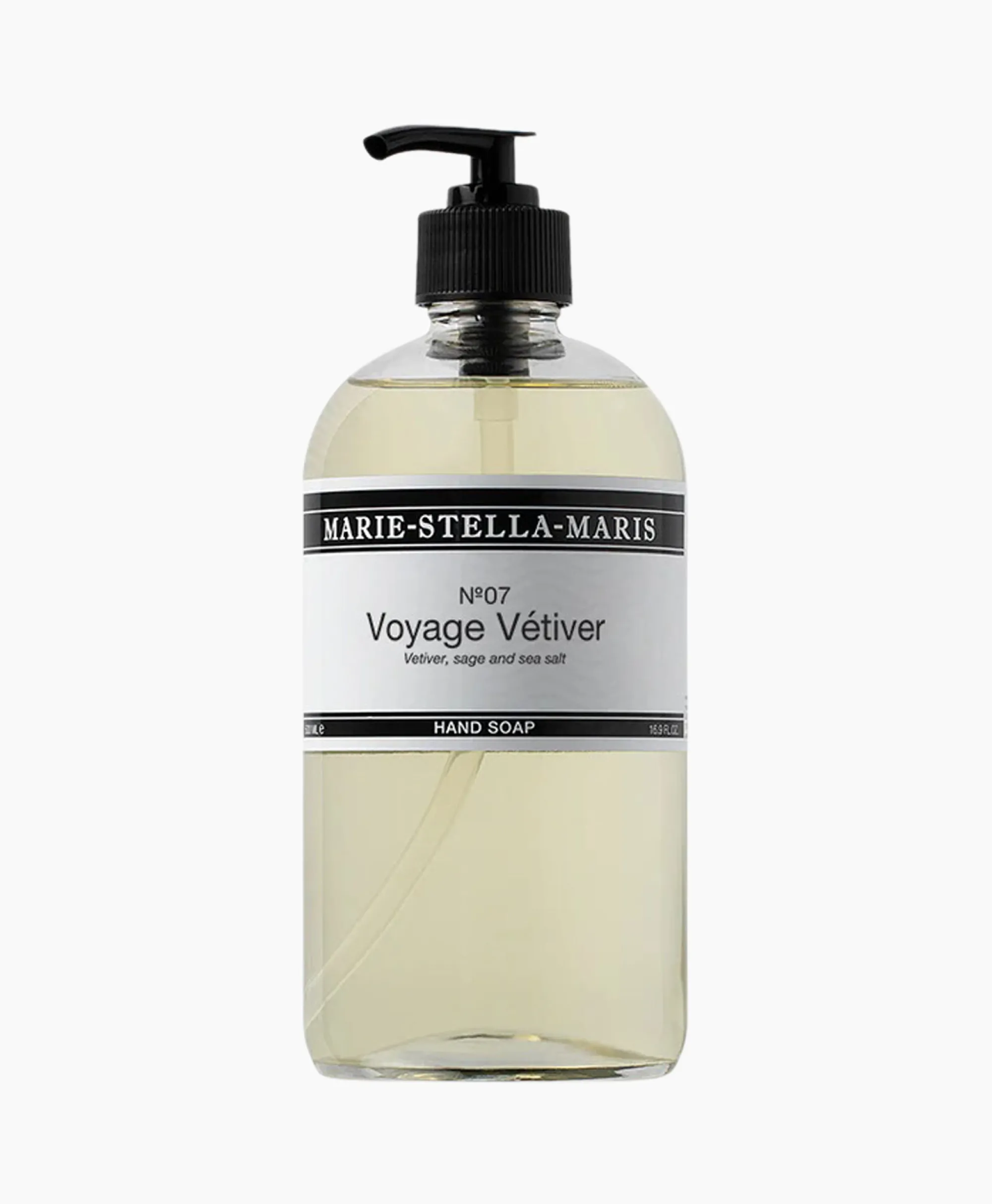 Marie-stella-maris Hand Soap Voyage Vetiver 500 Ml Glass Diversen*Lifestyle Lifestyle