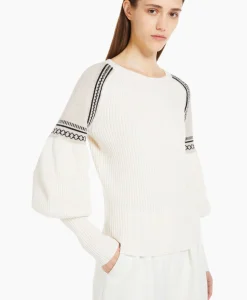 Maxmara Sweater Cosetta Ecru*Dames Truien