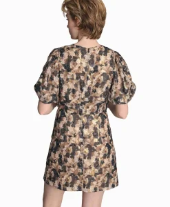 Munthe Mini Jurk 233-1317-23335 Beige*Dames Jurken