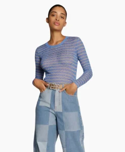 Munthe Top Misletoe Blauw*Dames T-Shirts & Tops