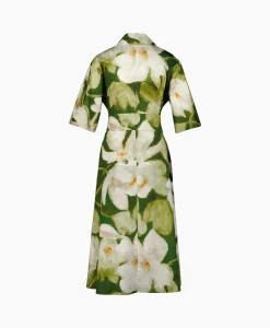 Natan Midi Jurk Akim-J3Ap08 Groen*Dames Jurken