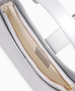 Nunoo Bags Schouder / Hand Tas Apollo Florence Silver W. Gold Zilver*Dames Tassen