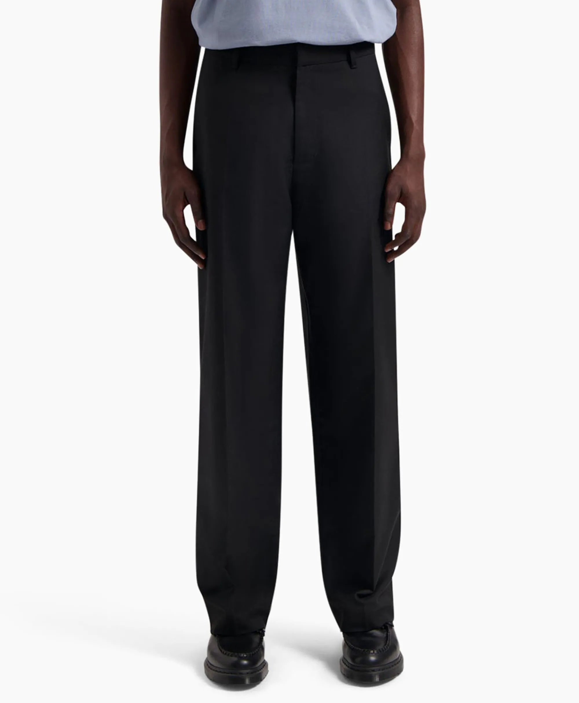 Olaf Hussein Broek Tailored Zwart*Heren Broeken