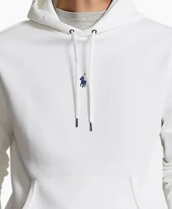 Ralph Lauren Hoodie Mid Logo Wit*Heren Truien