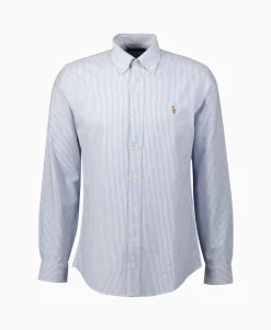 Ralph Lauren Overhemd Classic Oxford Blauw*Heren Overhemden